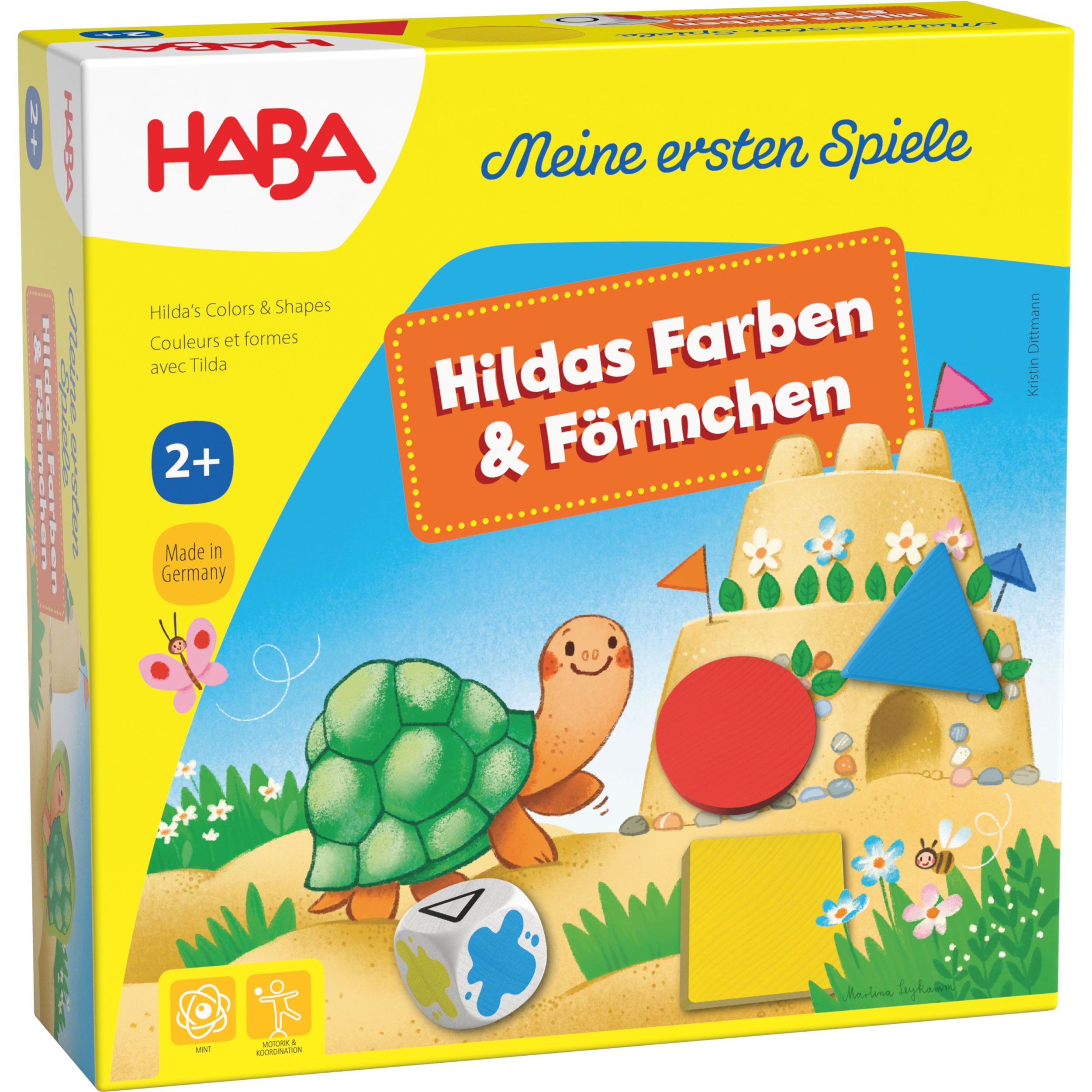 Haba Meine ersten Spiele - Hildas Farben & Förmchen, Zuordnungsspiel, ab 2 Jahren 1 St