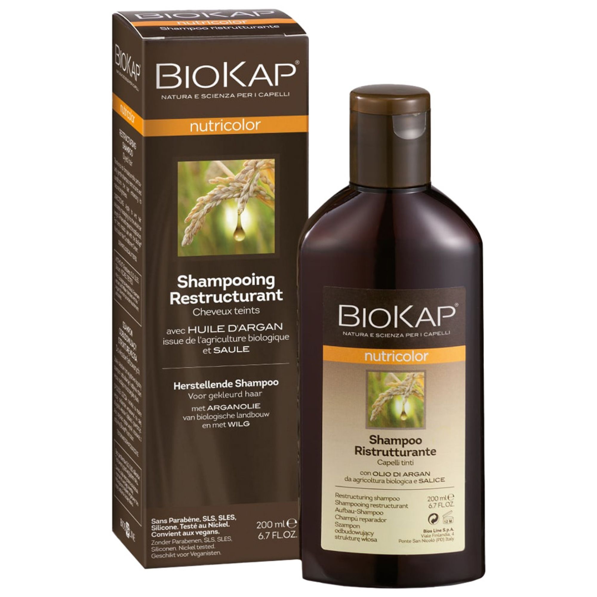 Biokap Nutricolor Restrukturierendes Shampoo Für Gefärbtes Haar 5,8x5x18,5 cm