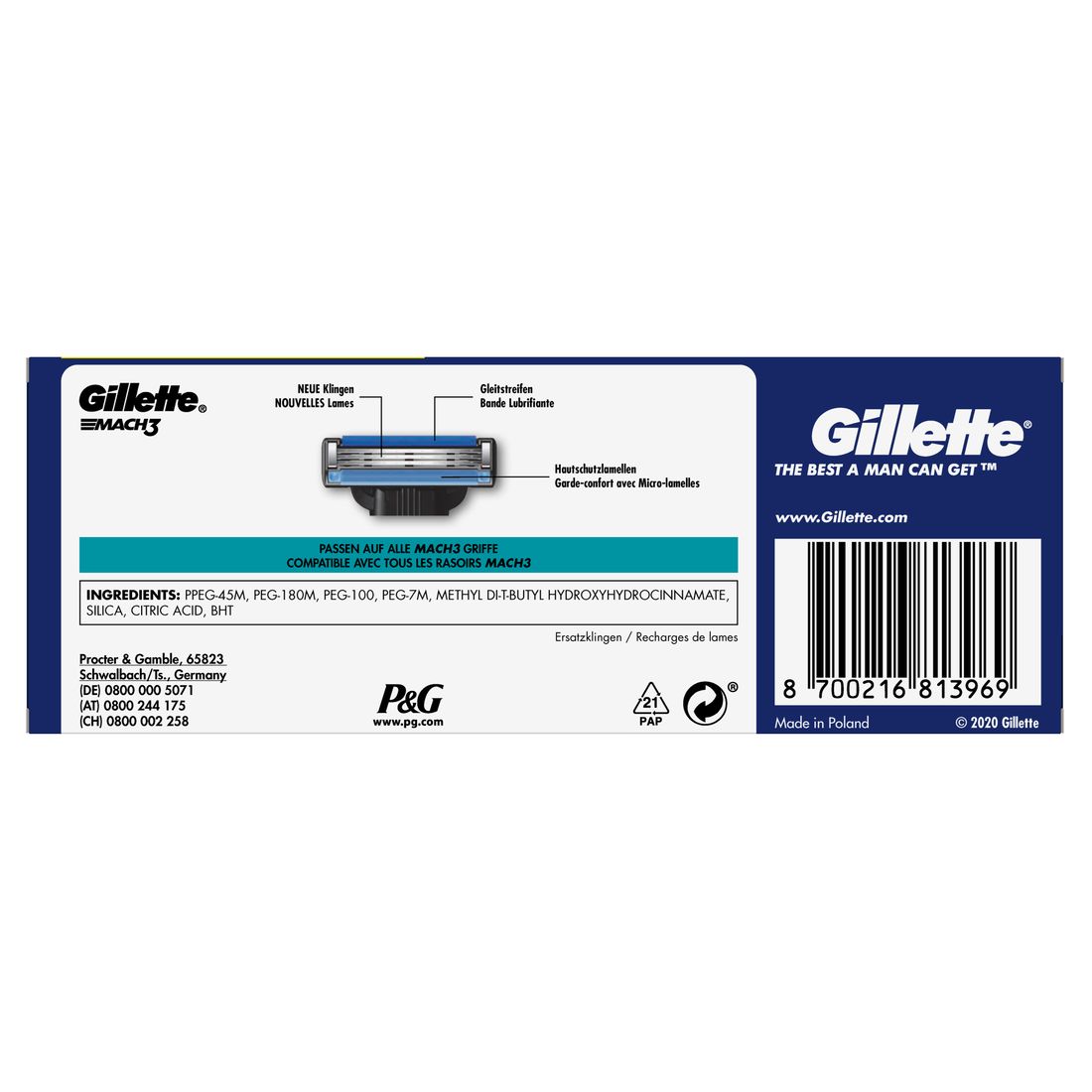 Gillette - Rasierklingen "MACH3"