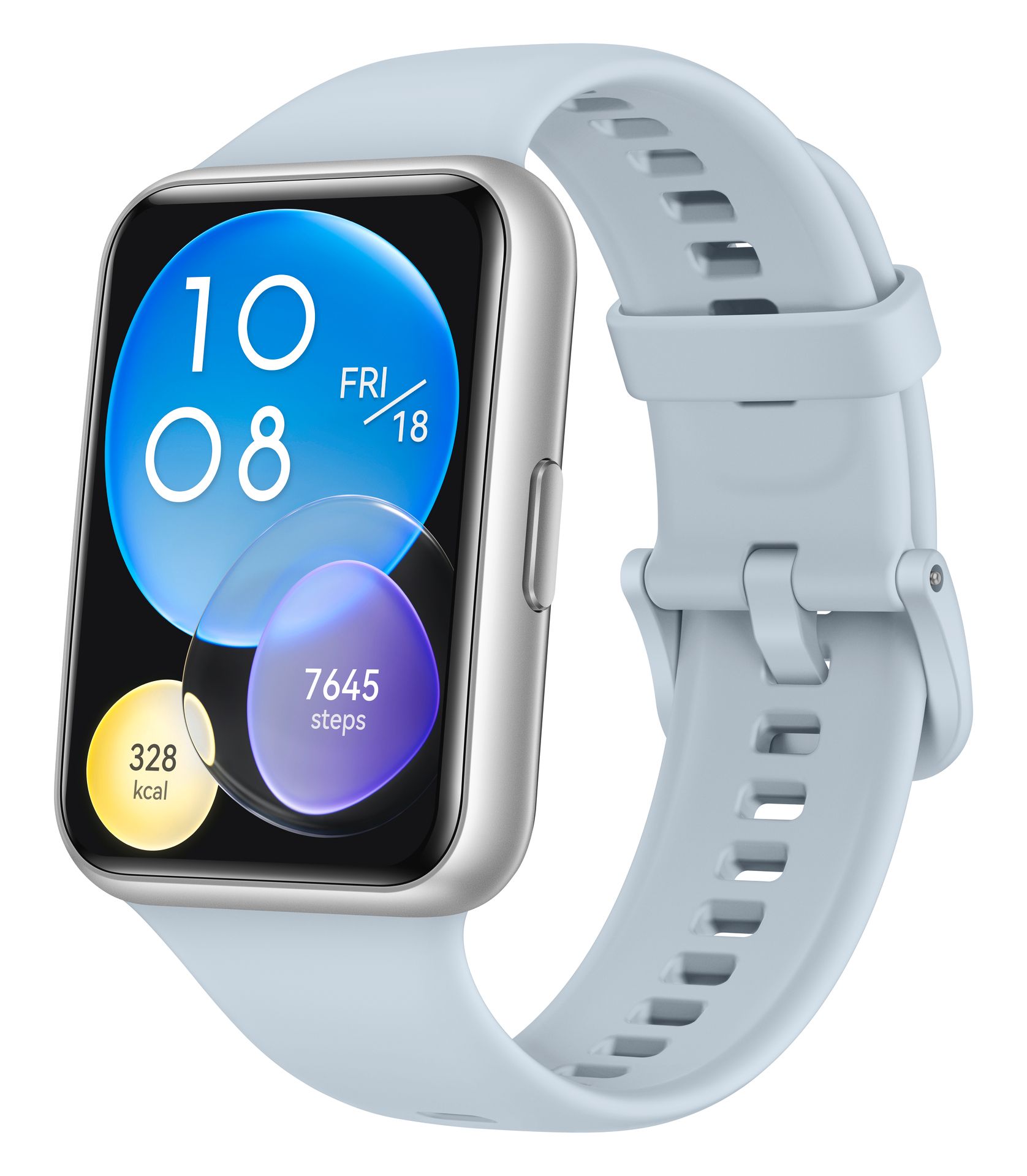 HUAWEI Watch Fit 2 Active Blau Smartwatch GPS Wasserdicht 50m Akku bis 10 Tage