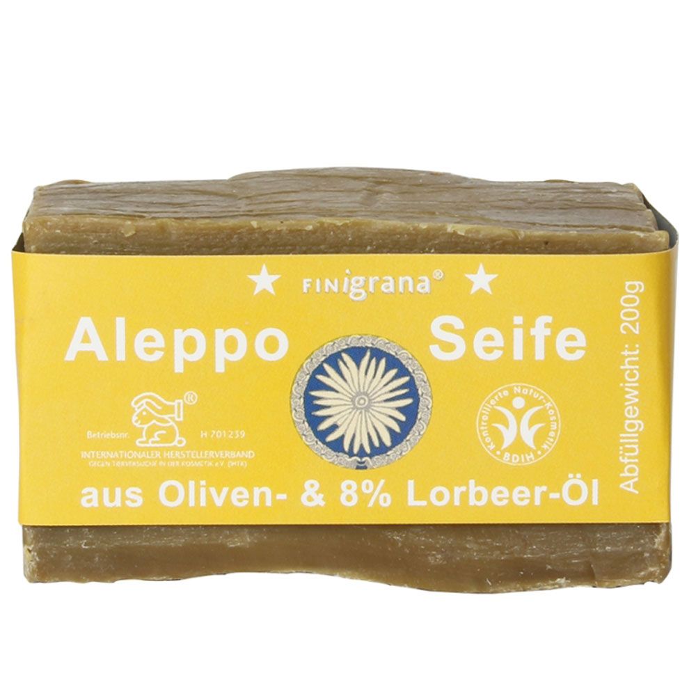 Finigrana Alepposeife 8% Lorbeeröl 200 g