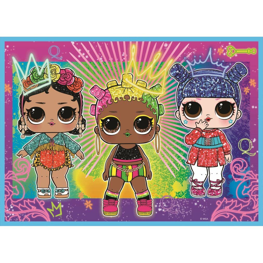 trefl Puzzle lol Surprise: Treffen Sie die Puppen 4in1 (35,48,54,70 Teile)