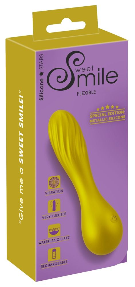 Sweet Smile - Metallic Swirl - Vibrator im schimmernden Glossy-Look