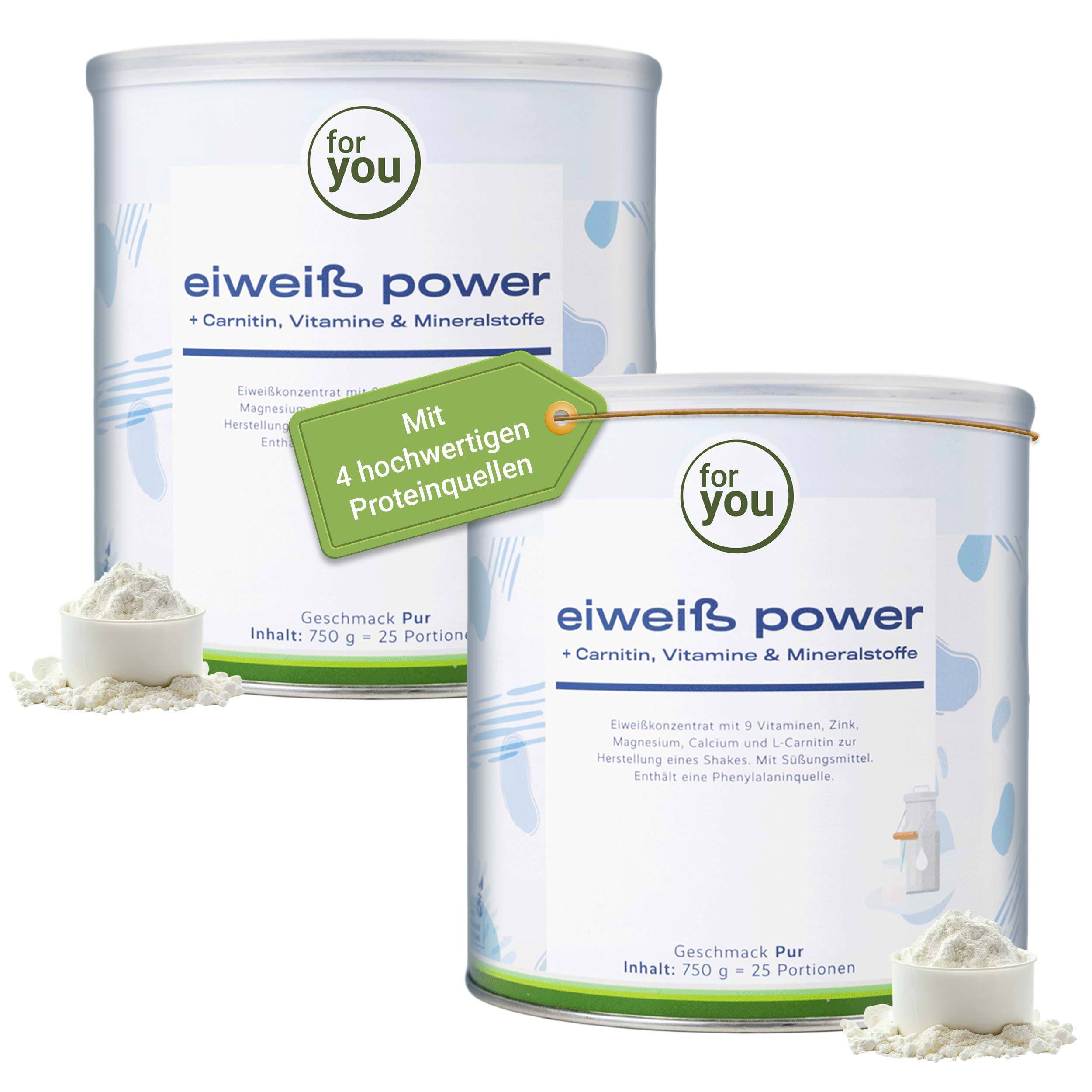 for you Eiweiß Power 750 g Pulver