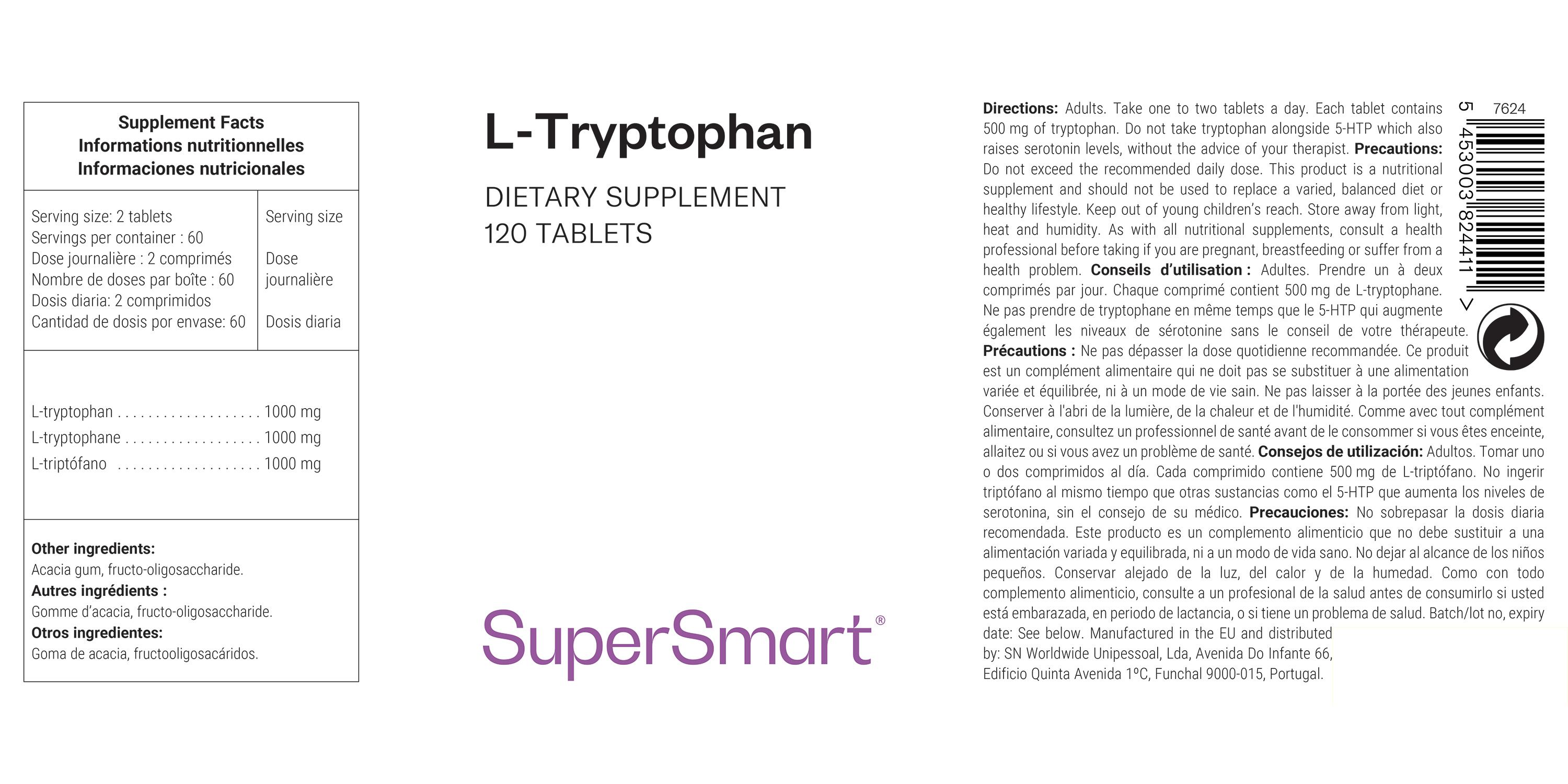 SuperSmart - L-Tryptophan 120 St