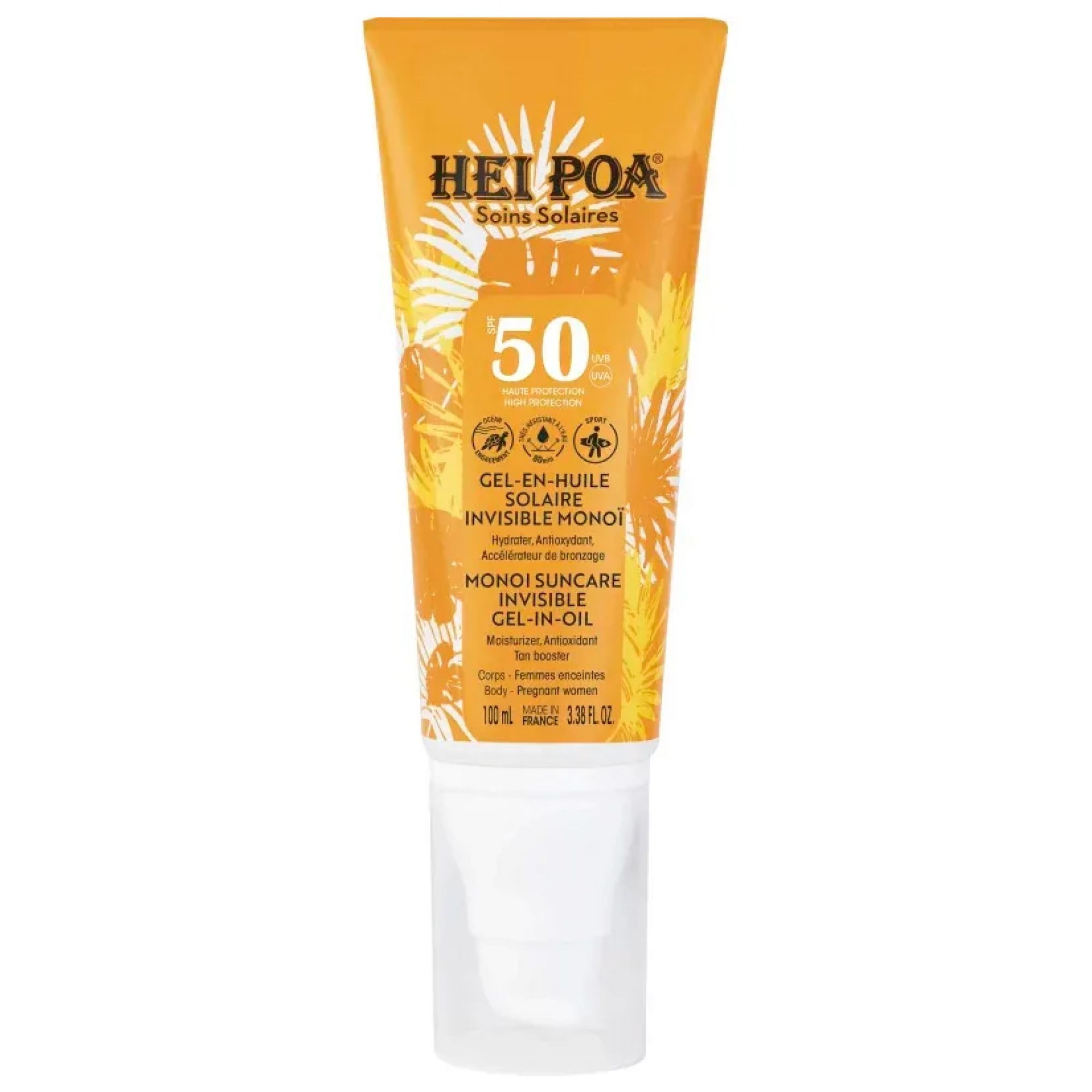 Hei Poa Unsichtbares Solar Gel-in-Öl Spf50 3,5x4x17,7 cm