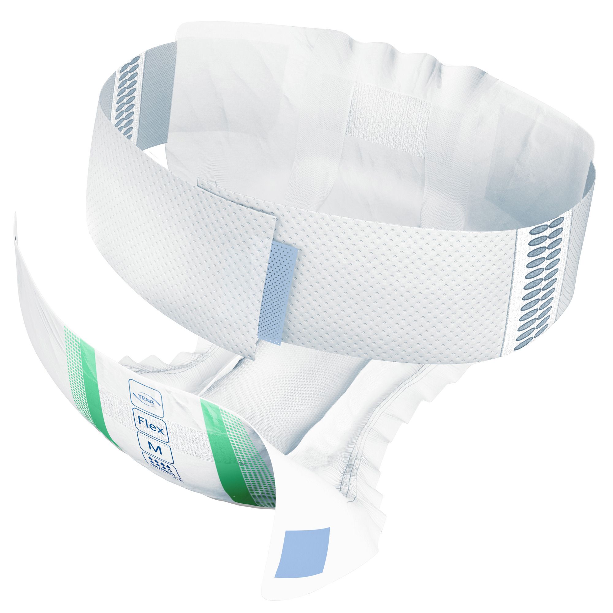 TENA ProSkin Flex Super Einlage mit breitem Klebeband und elastischem Hüftbund. Grösse M.