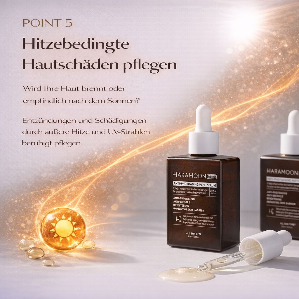 HARAMOON Anti-Photoaging Peptide Serum-Intensives Serum gegen licht- und hitzebedingte Hautalterung