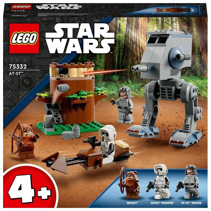 LEGO Star Wars AT-ST 75332 Minifigure di Wicket Ewok Scout Trooper e Starter Brick