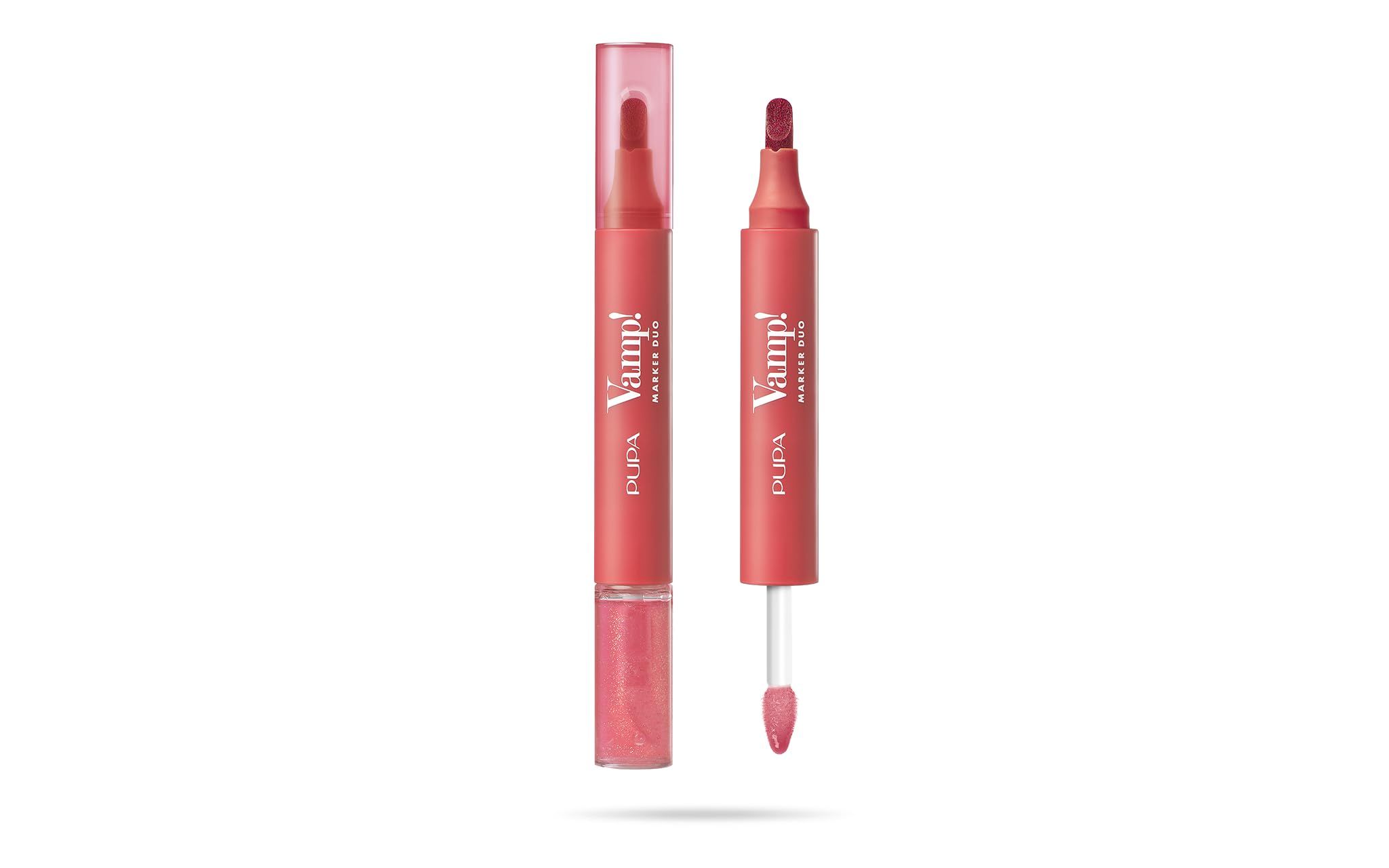 Pupa Vamp! Marker Duo-Eyeliner, 1,4 mm + 2,6 mm, Schwarz 1 g Stifte