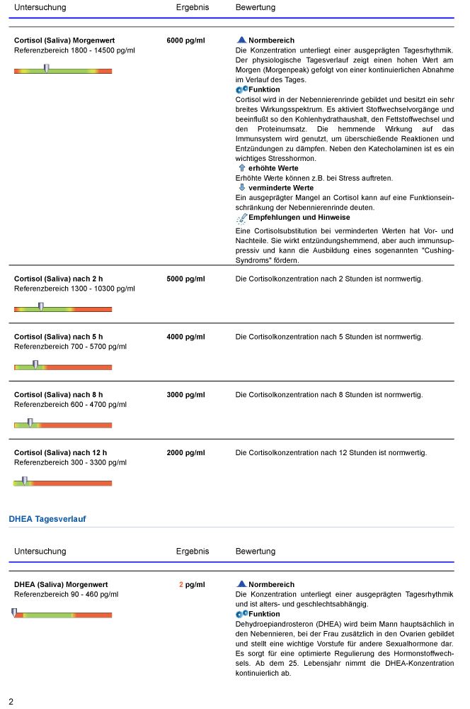 medivere diagnostics Stress & Erschöpfung Test