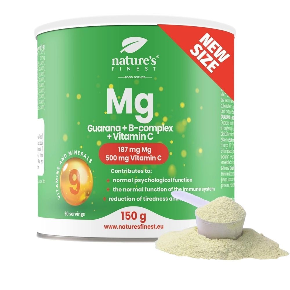 Nature's Finest Magnesio + Guaranà + Complesso B + Vitamina C