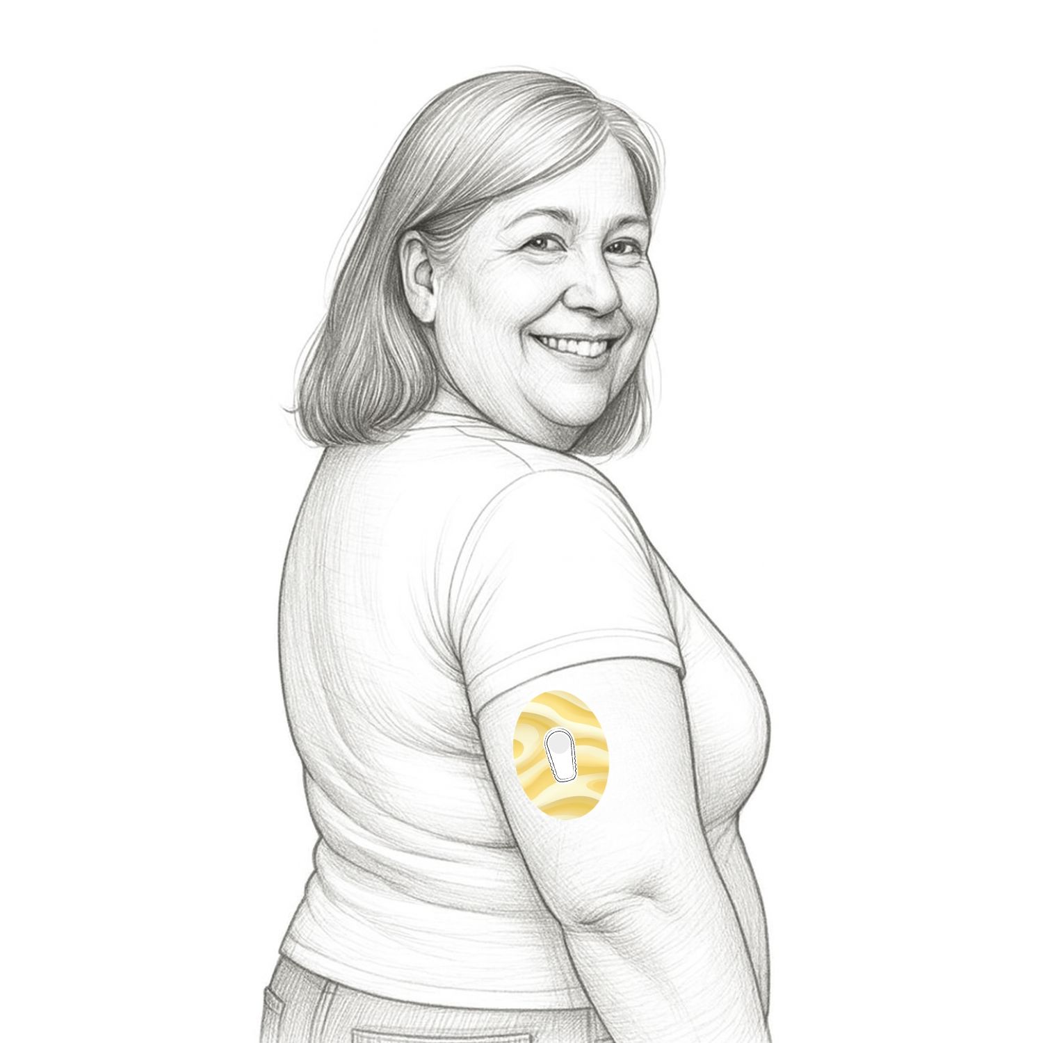 Diasticker® Dexcom G6 Fixiertapes "Buttercream"