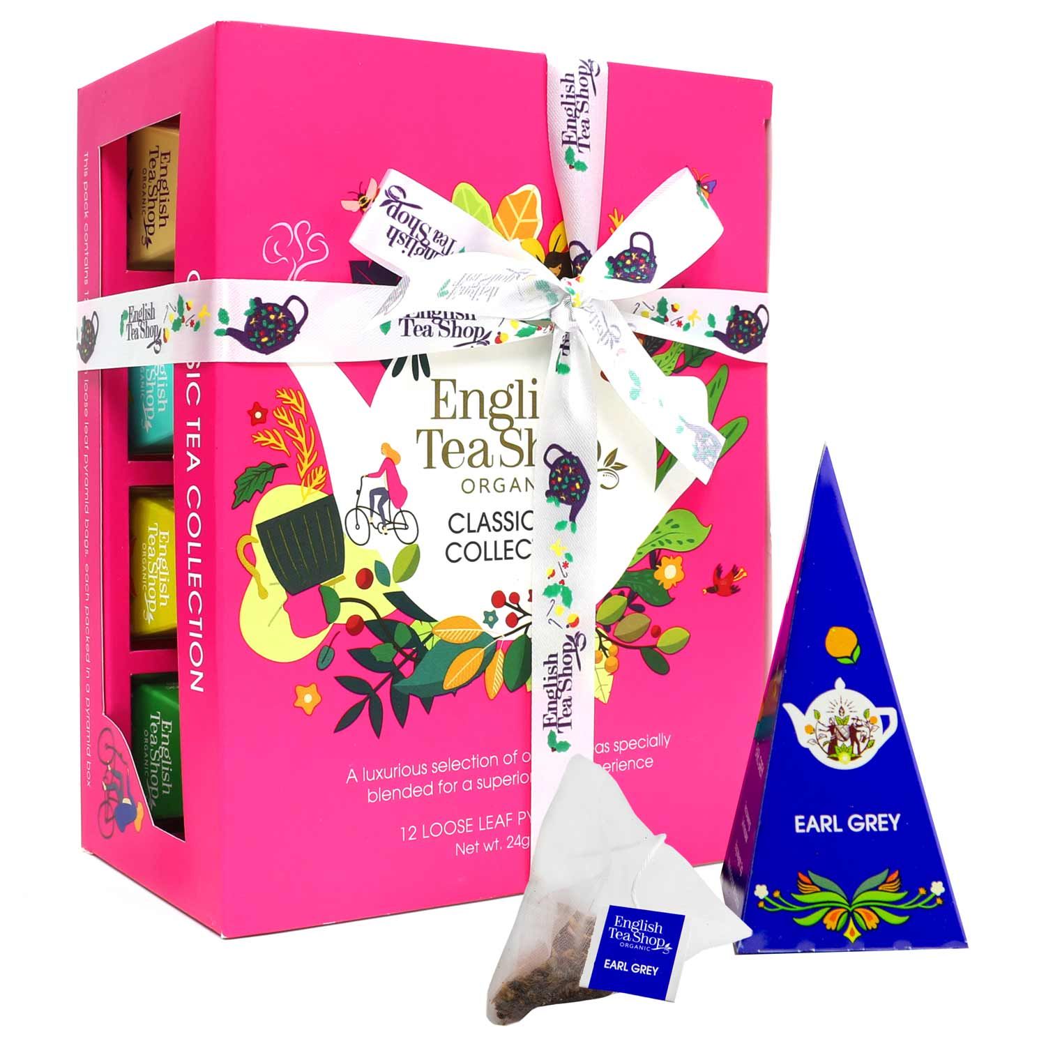 ETS - Klassische Tee Kollektion bio - Teegeschenk mit Schleife