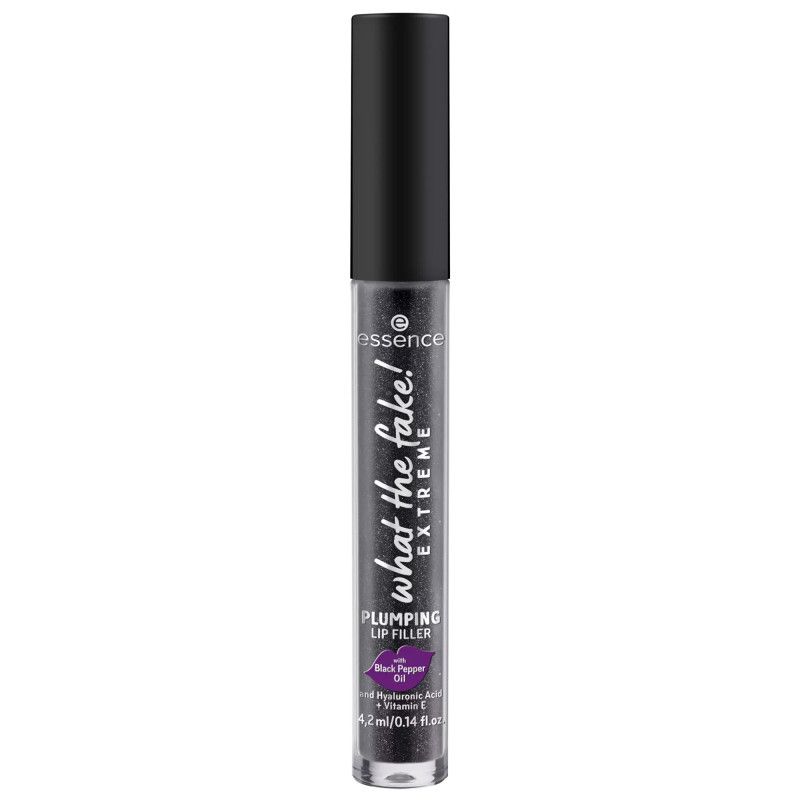 Plumping Lip Filler in schwarzer Verpackung mit Applikator.