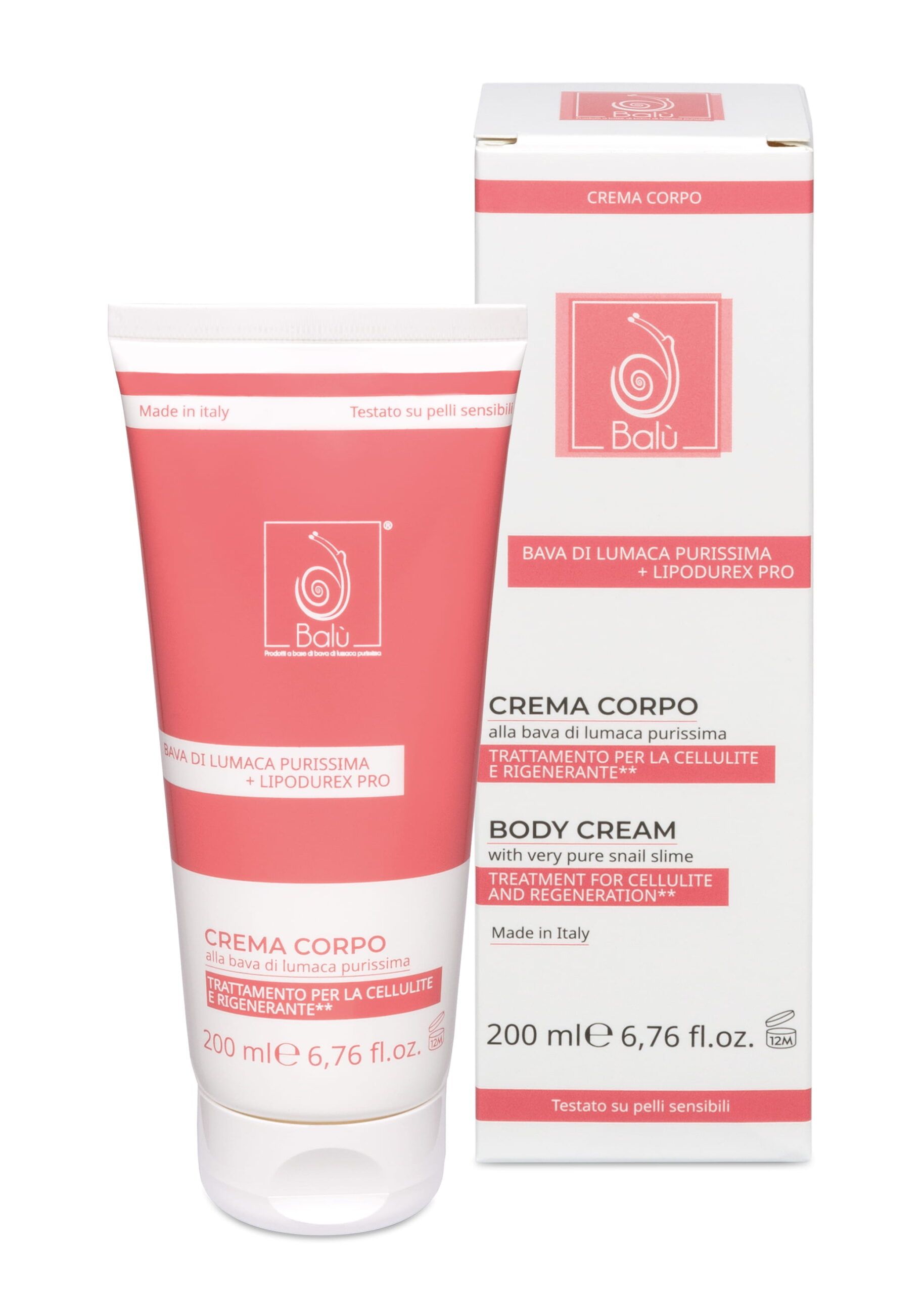 BALU' - CREMA CORPO CELLULITE BAVA DI LUMACA PURISSIMA