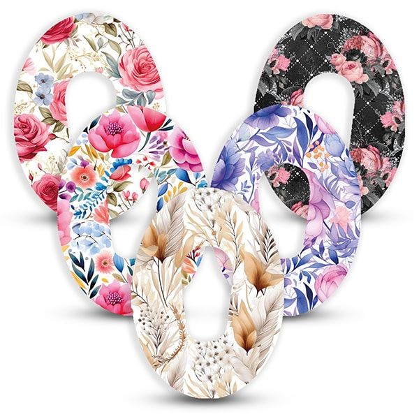Diasticker® Dexcom G6 Fixiertapes "Flowers Collection"