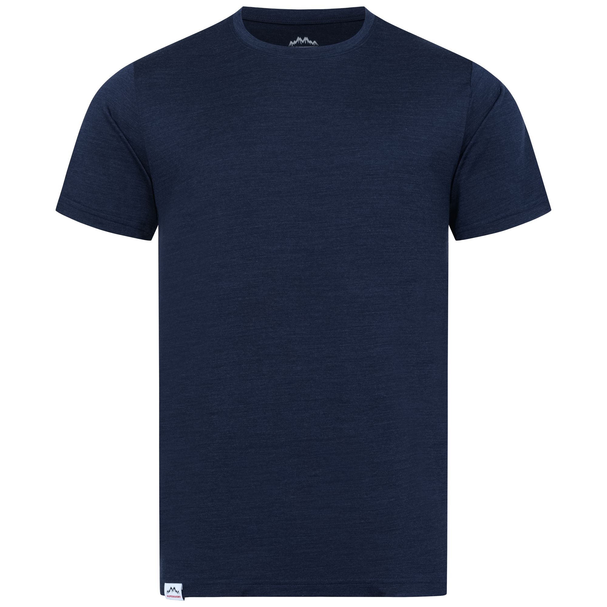 Alpenwert T-Shirt Herren Merino Navy Blau 334 St