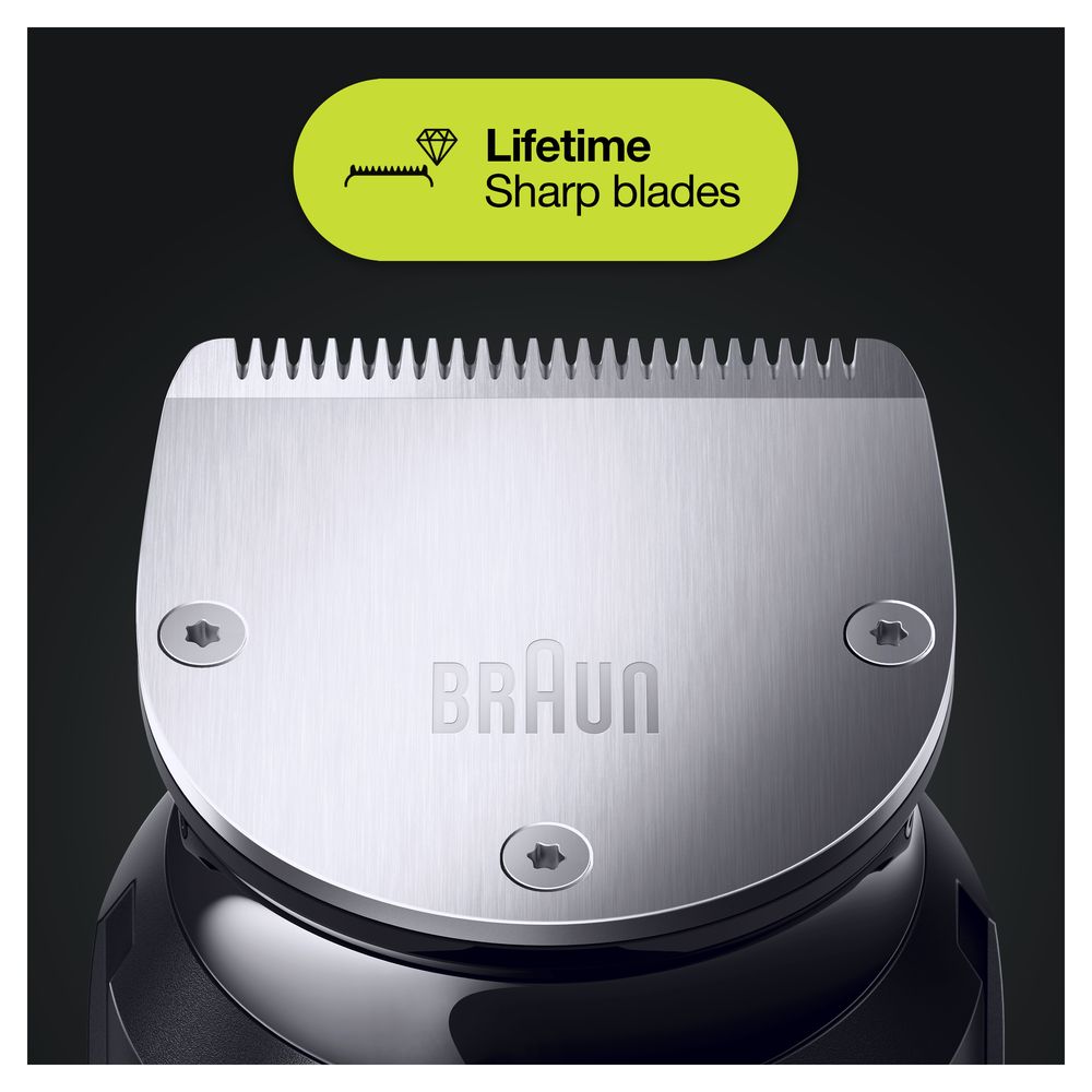 Braun - All-in-One Bartschneider und Haarschneidemaschine "MGK7220" in Schwarz/Silber