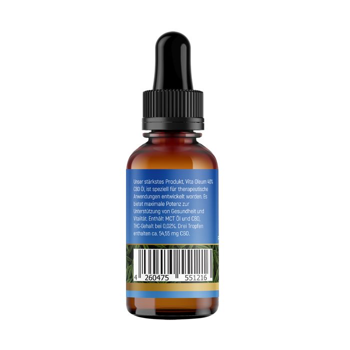 Vita Oleum® 40% CBD-Öl 1 ml Tropfen zum Einnehmen