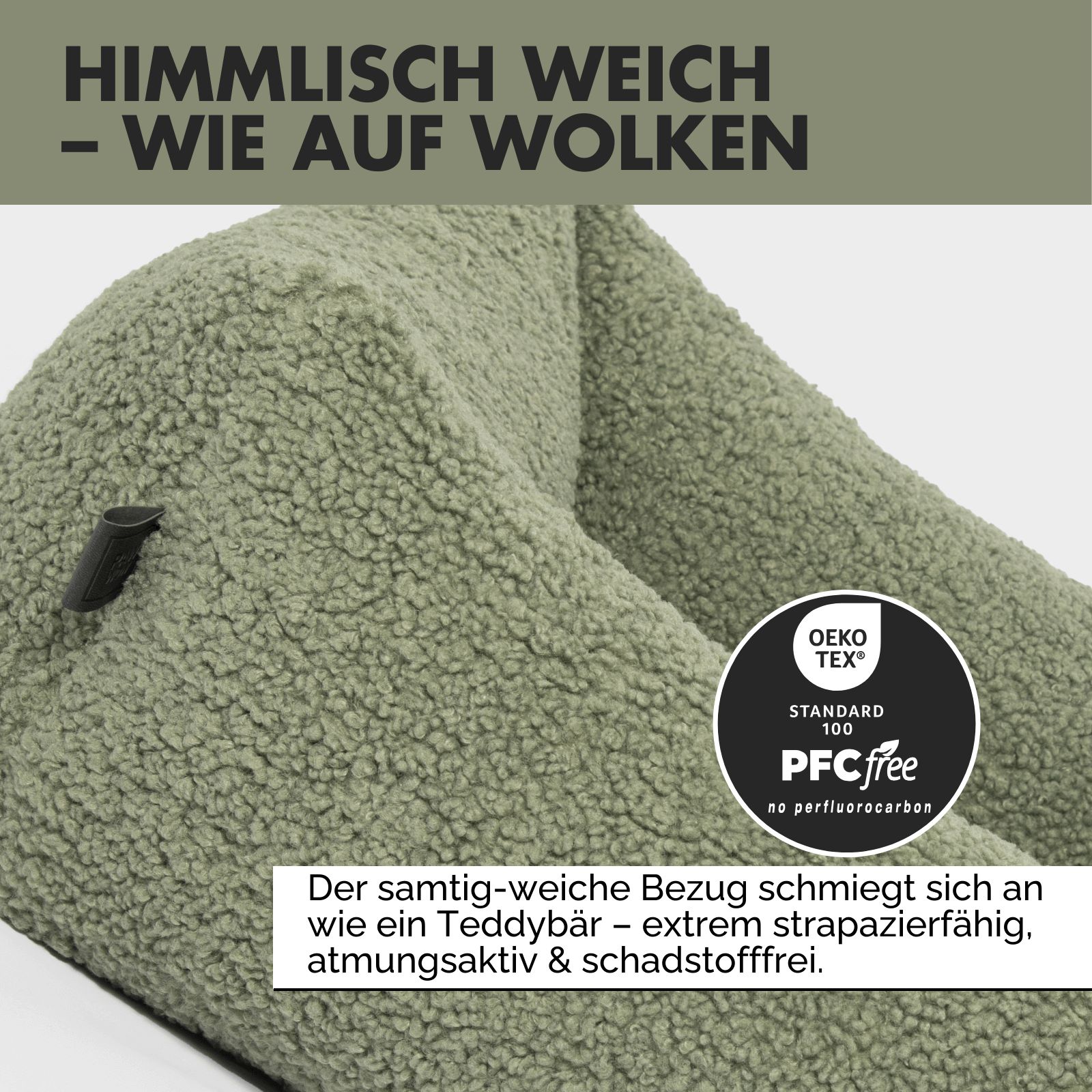 PAW WOW Hundebett SVEN Teddy Olive M