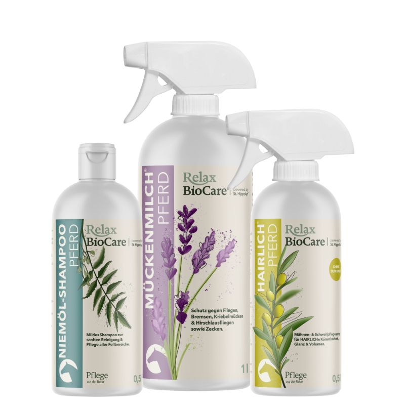 Relax Biocare Turnierpaket für Pferde 2 l Spray