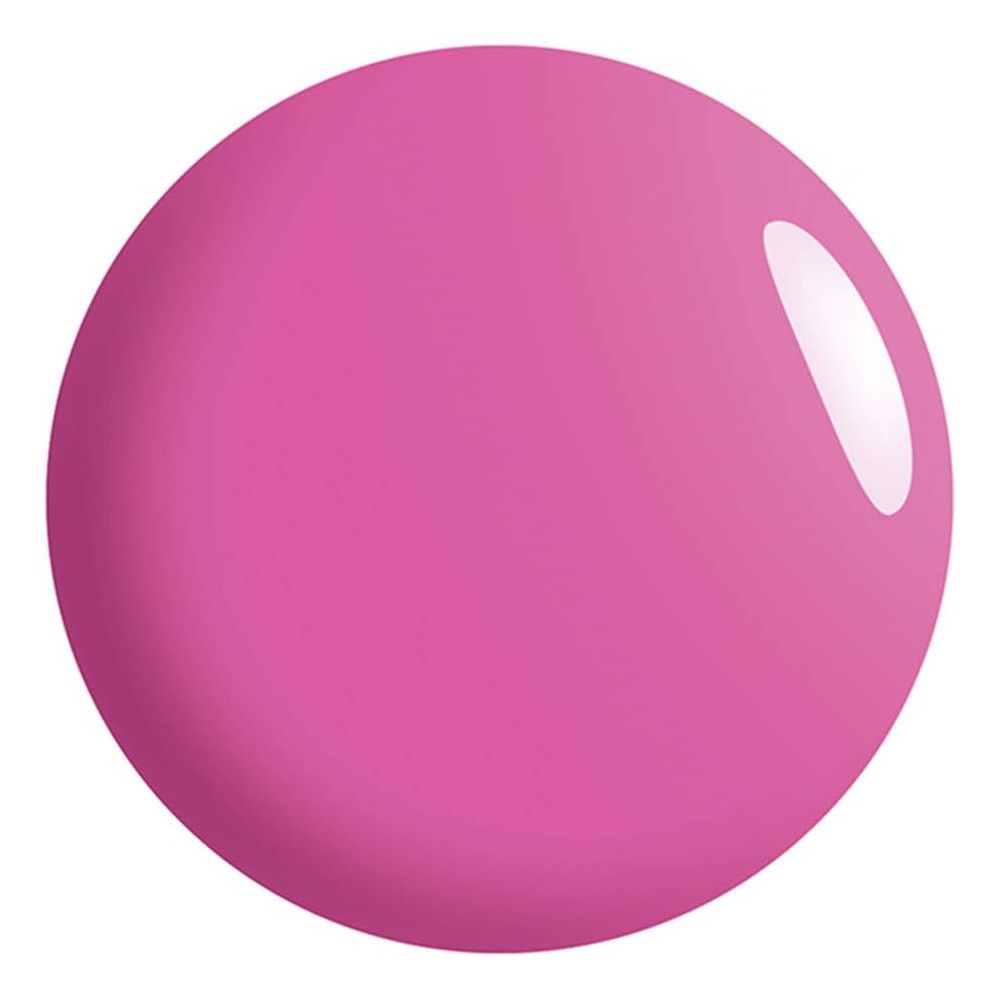 Rosa Nagellack-Tropfen. Glänzende Oberfläche mit weißem Lichtreflex.