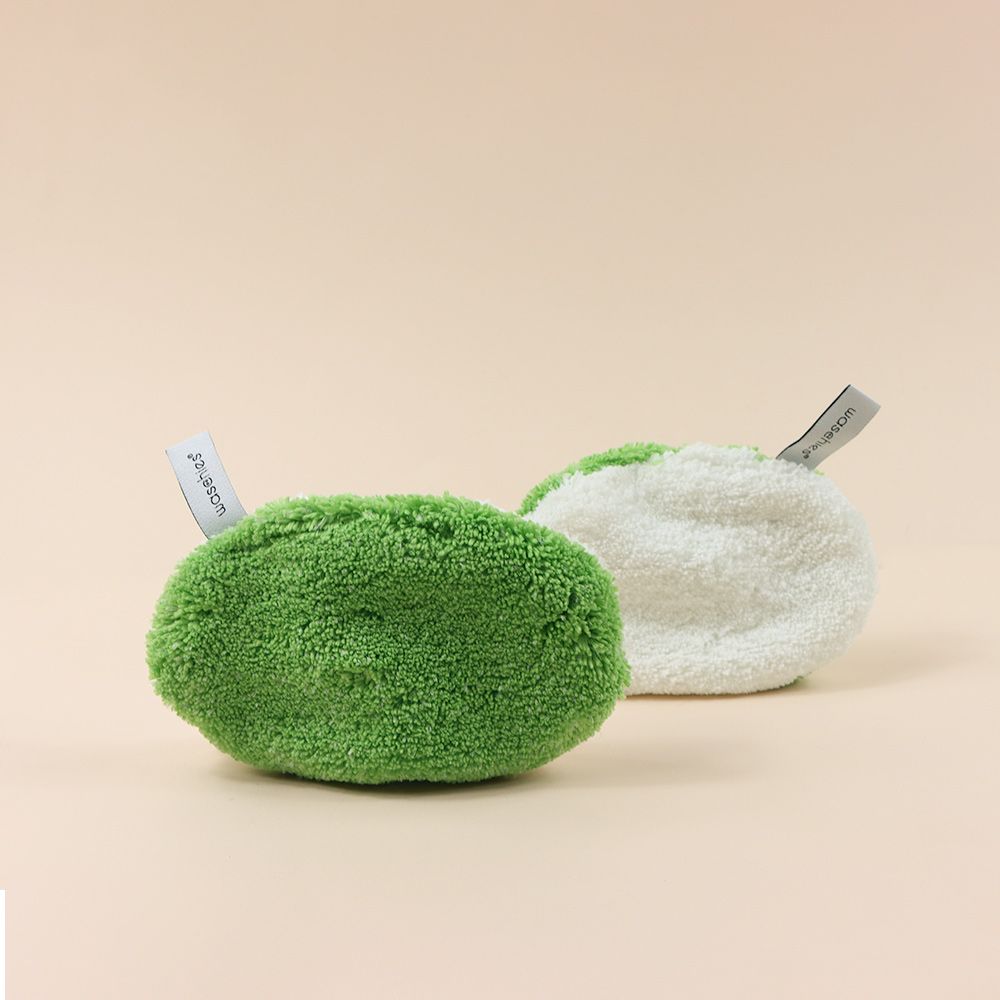 waschies supersofte Waschpads für Babys und Kinder Grün 5er Set