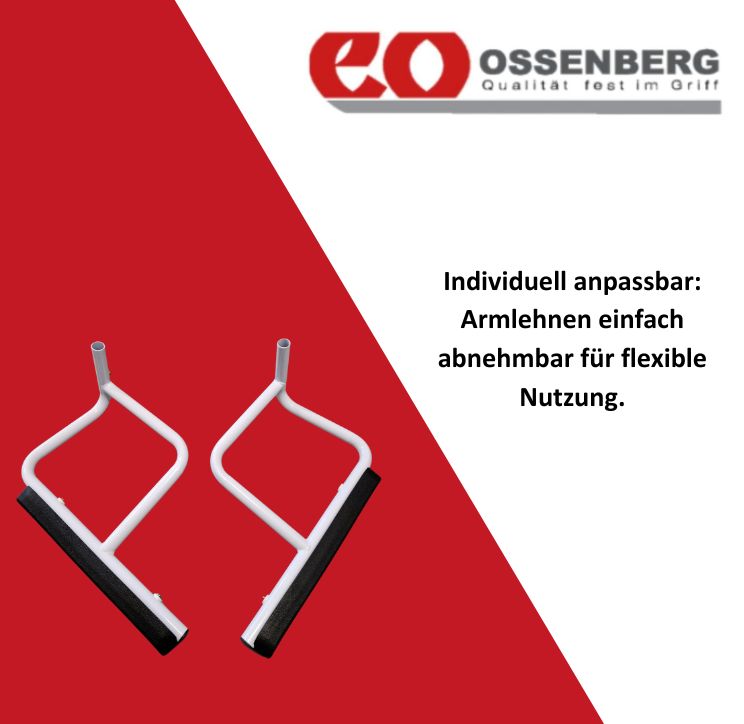 OSSENBERG Toilettensitzerhöhung mit Armlehnen und Deckel