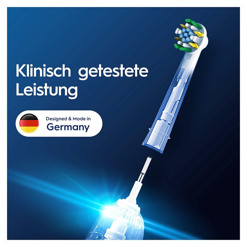 Oral-B PRO Aufsteckbürste, "Klinisch getestete Leistung", Made in Germany.