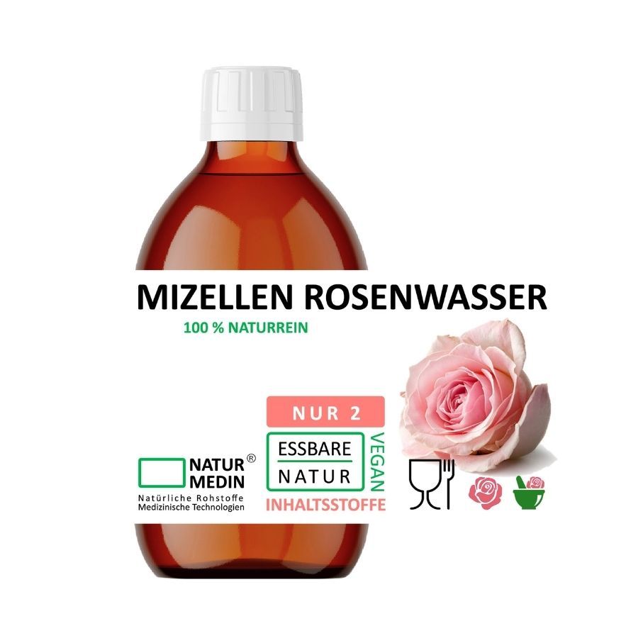 Mizellenwasser Rose 250 ml Tropfen
