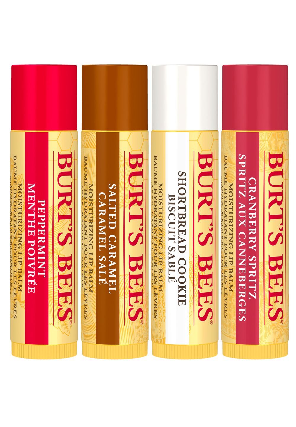 Burt's Bees Lip Balm Edition Festive 4er Pack 17 g Lippenschutz