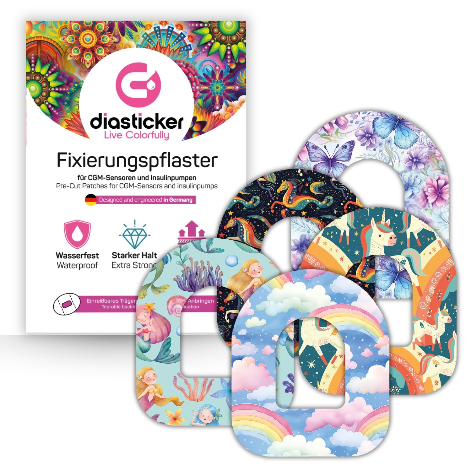 Diasticker® Omnipod Fixiertapes 'Mix-Paket Fairytale' 5 St