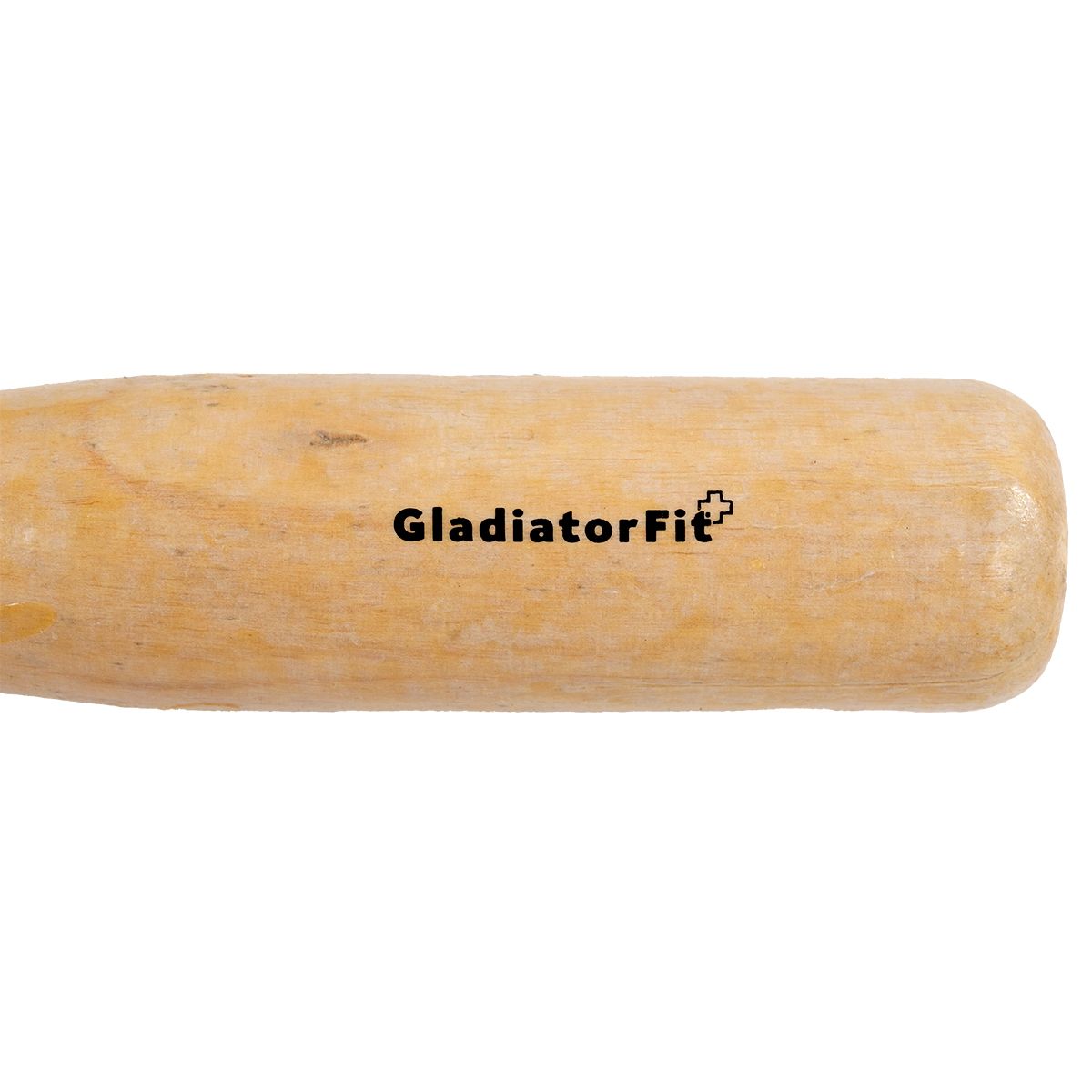 Nahaufnahme eines Holzgriffs eines Springseils. Aufschrift GladiatorFit.