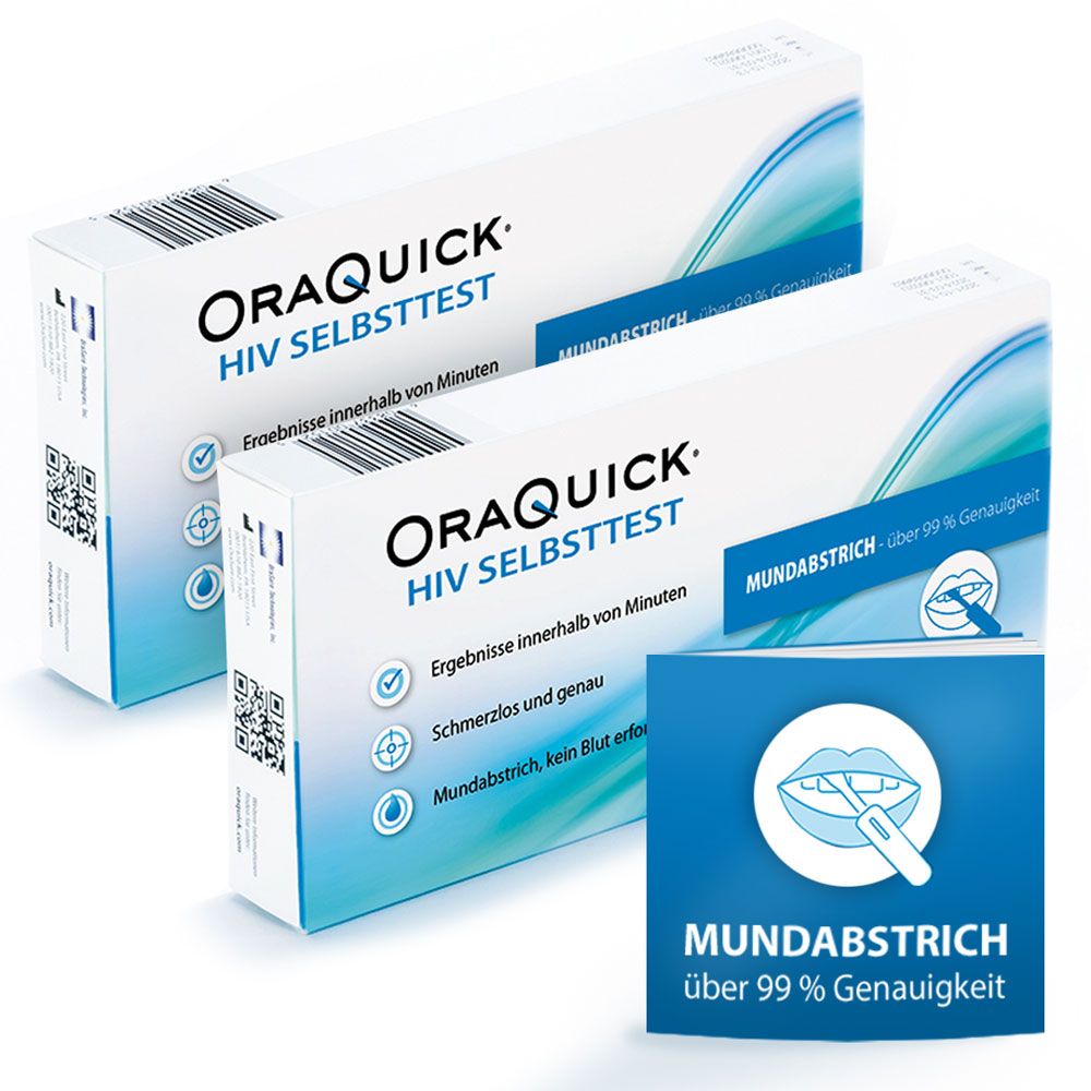 OraQuick HIV Selbsttest durch Mundabstrich