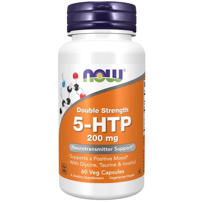 Now Foods 5-Htp, Doppelte Stärke 200 mg 60 Pc