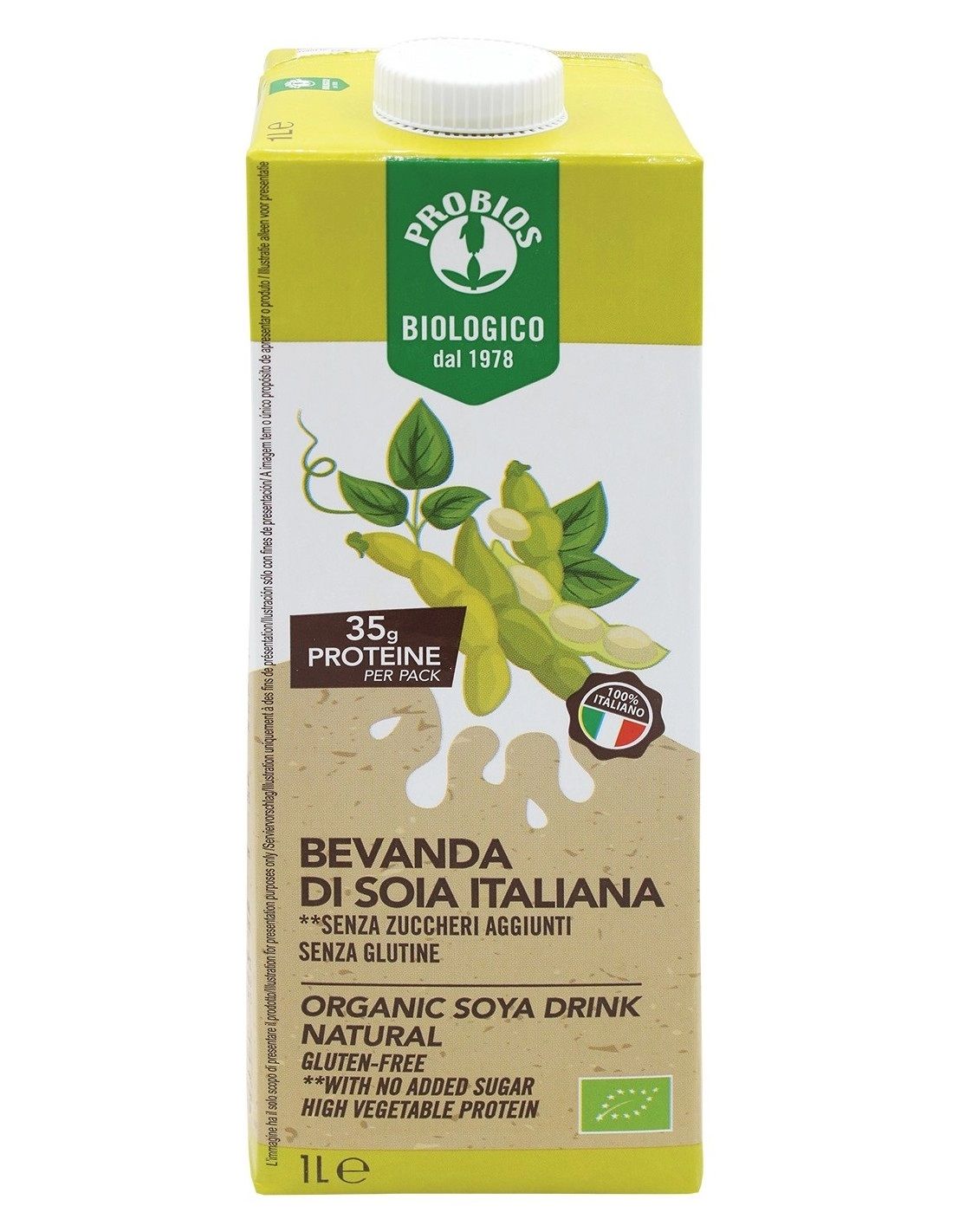 Bevanda di Soia Italiana al Naturale Senza Glutine - Probios