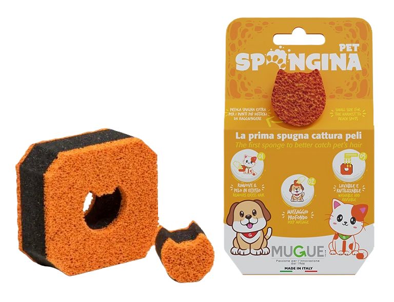 Mugue gomma spugna cattura peli Spongina Pet