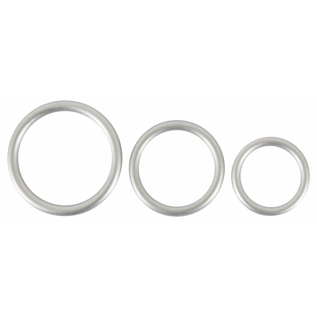 3-teiliges Penisring-Set „Metallic Silicone Cock Ring Set“ | You2Toys
