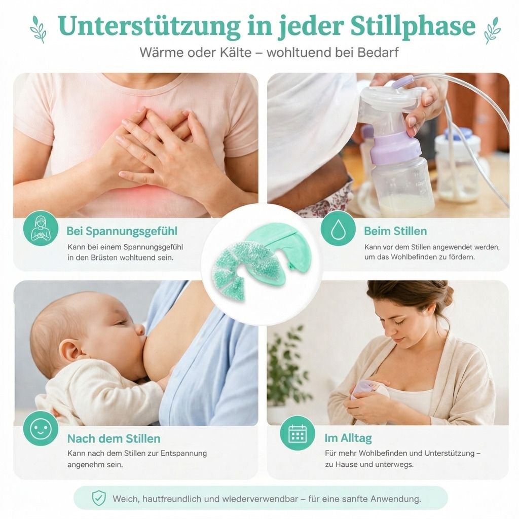 Kühl & Wärmepads, wiederverwendbare Gelkompressen, flexibel & hautfreundlich