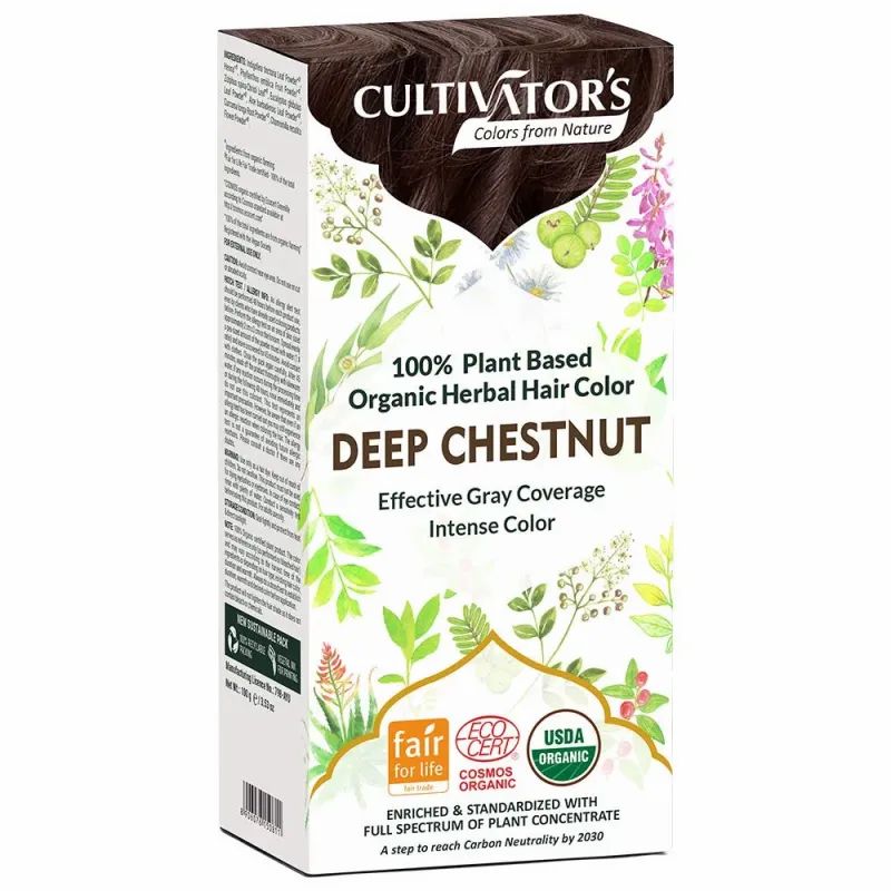CULTIVATOR'S - Natürliche Pflanzenhaarfarbe Kastanie tief