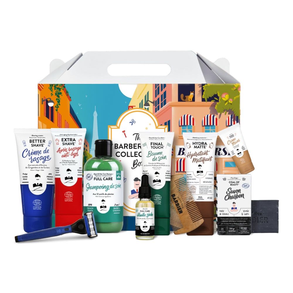 Monsieur BARBIER - Komplettes Pflegeset für Männer - THE BARBERSHOP COLLECTION BOX