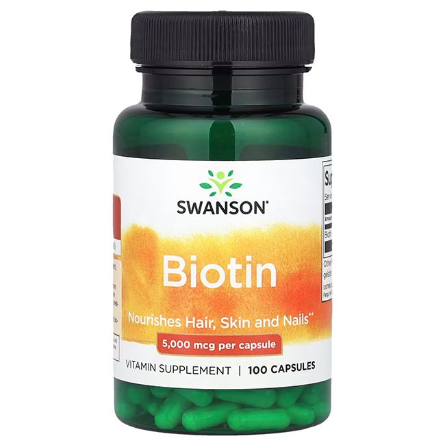 Swanson Biotin 5000 mcg 100 Pc