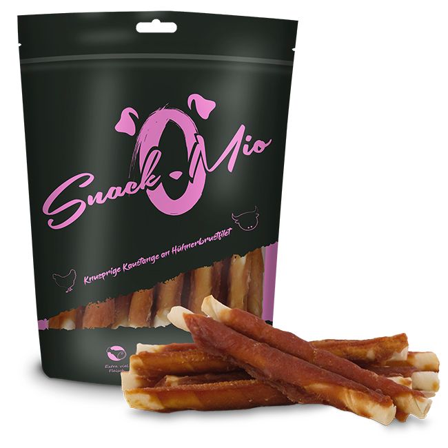 SnackOMio - Knusprige Kaustange an Hühnerbrustfilet