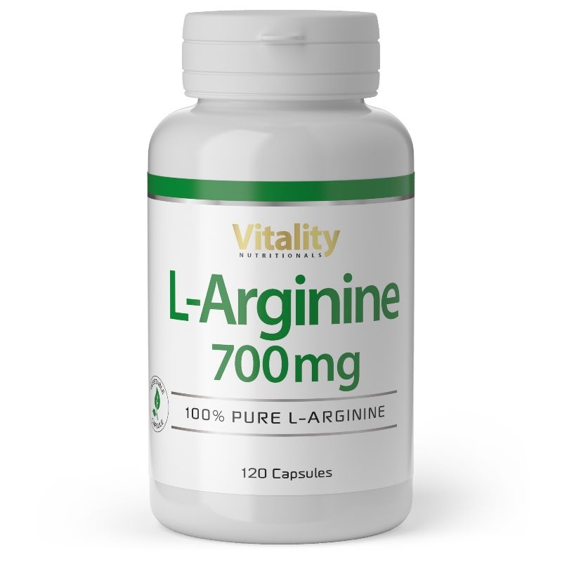 L-Arginin 700 mg Vitality Nutritionals 120 St Kapseln