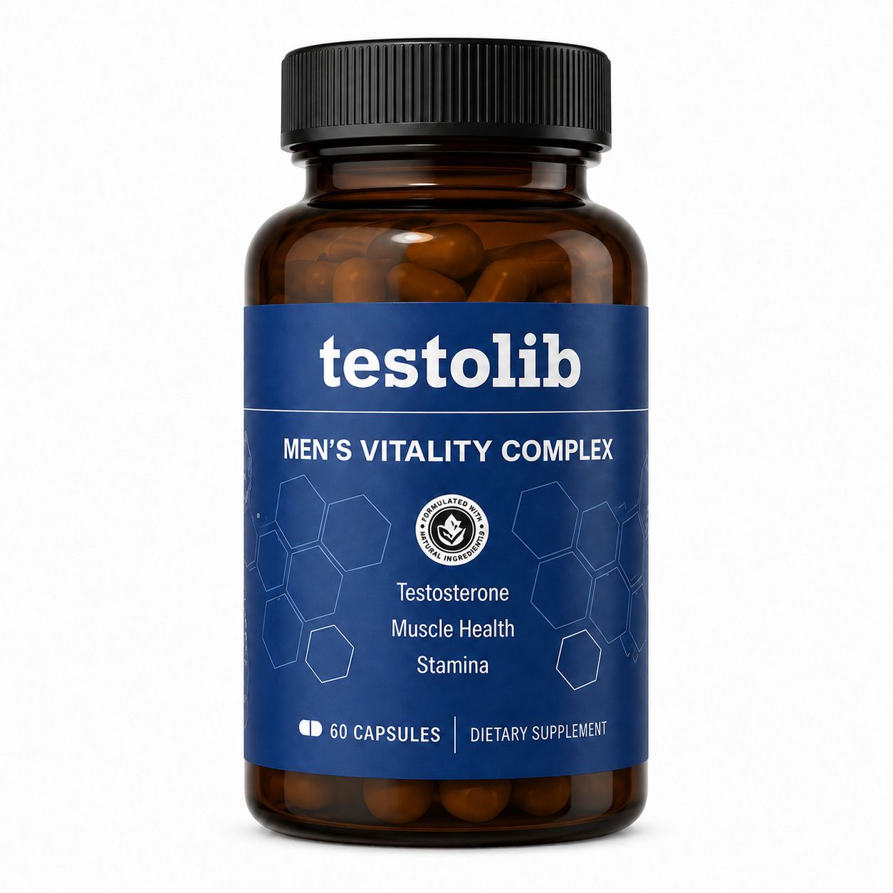 Testolib Nahrungsergänzungsmittel | Vitalitätskomplex für Männer 1 St Kapseln