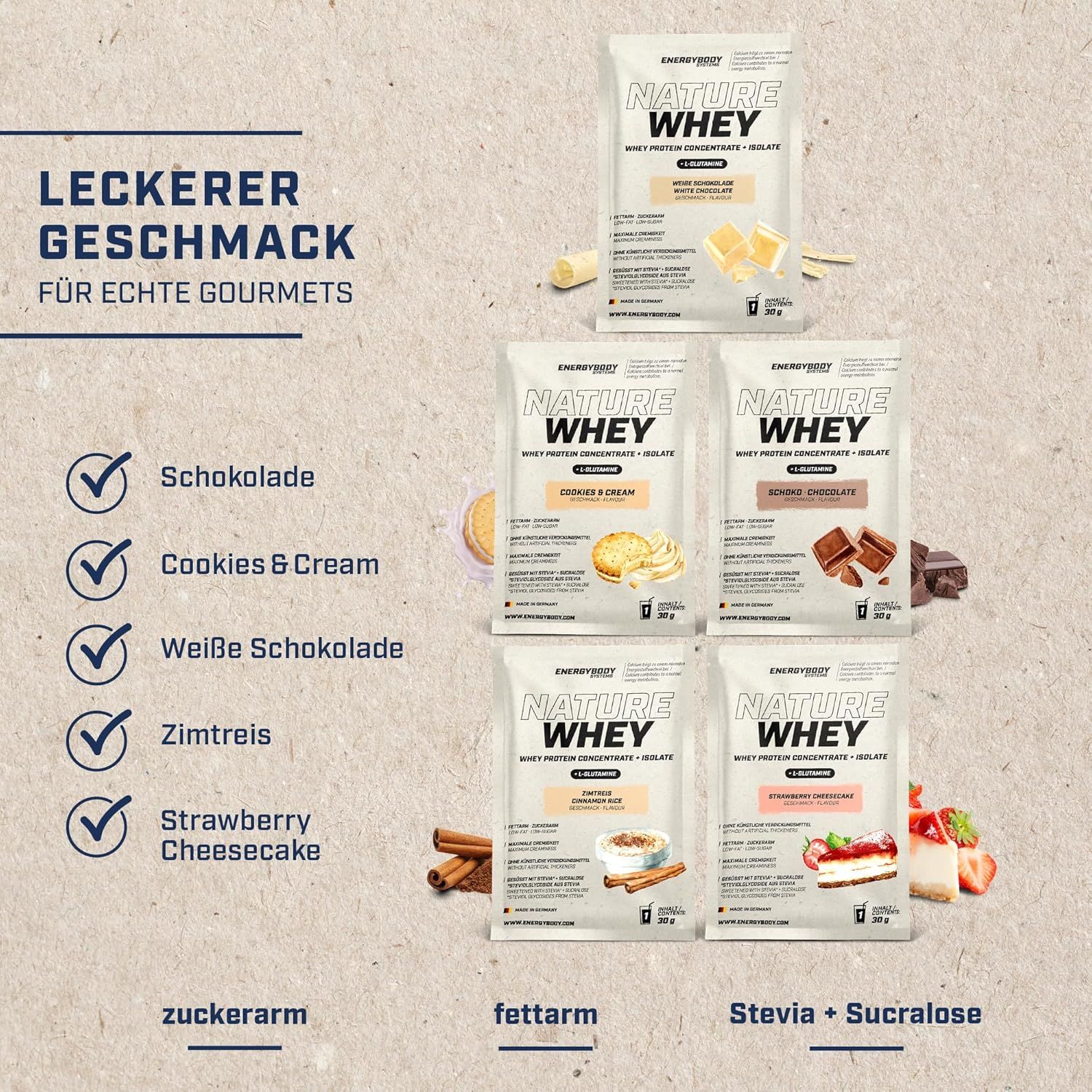 Energybody Systems Nature Whey Probierpaket 2