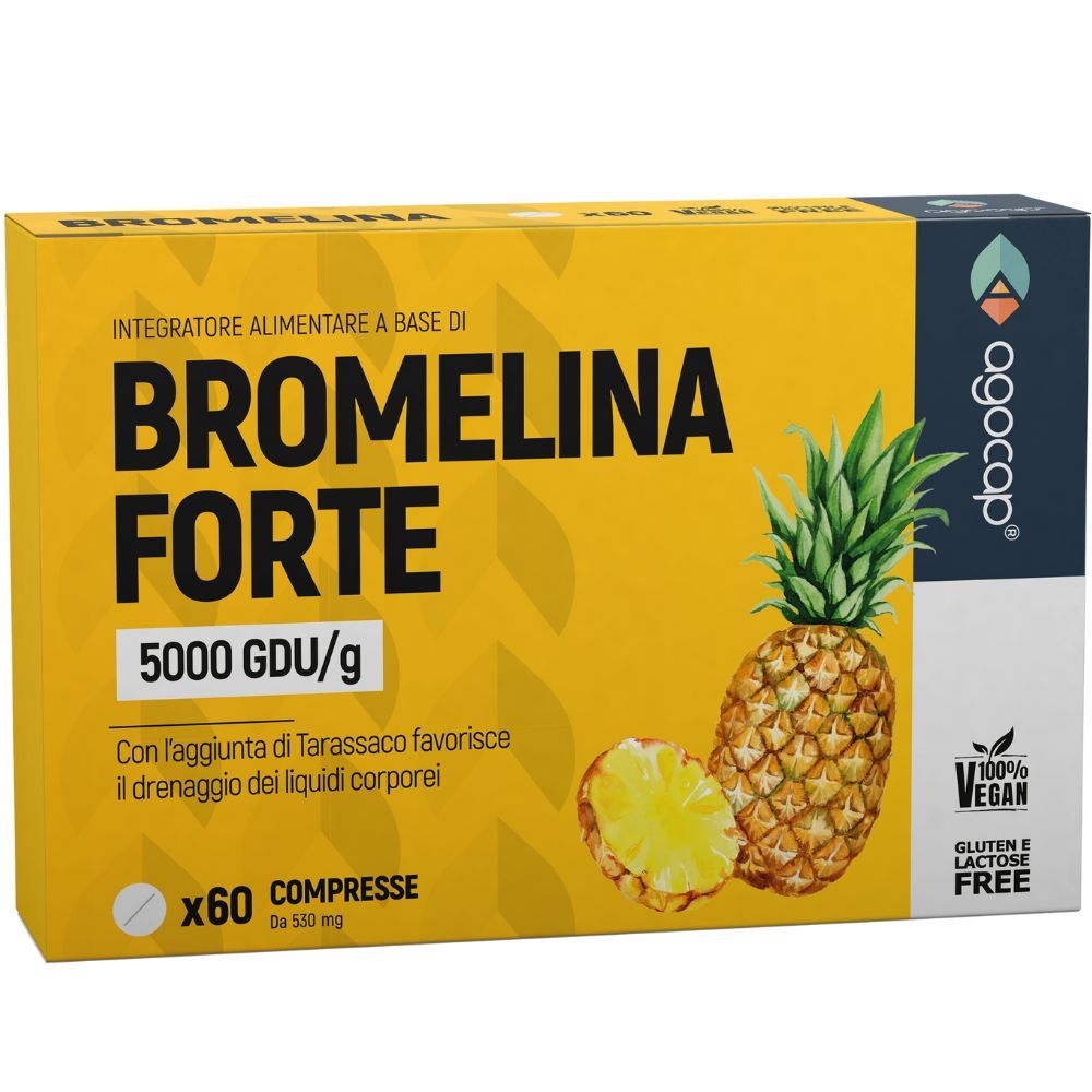 Bromelina Forte drenante naturale con tarassaco, contro gambe gonfie, cellulite e ritenzione idrica