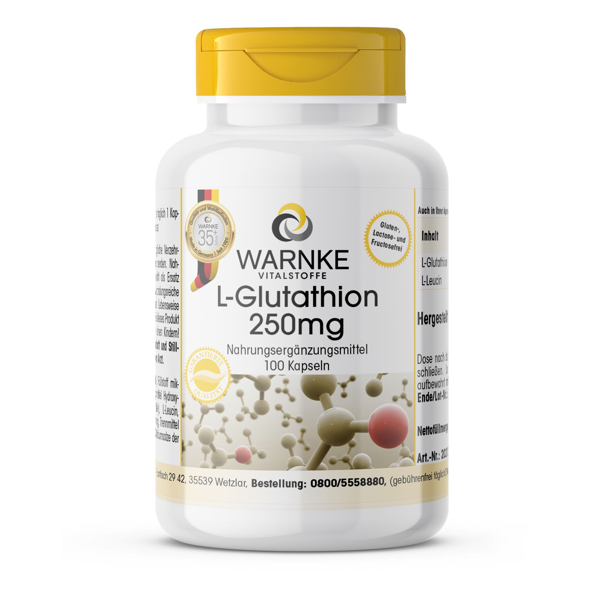 L-Glutathion 250 mg Kapseln 100 St