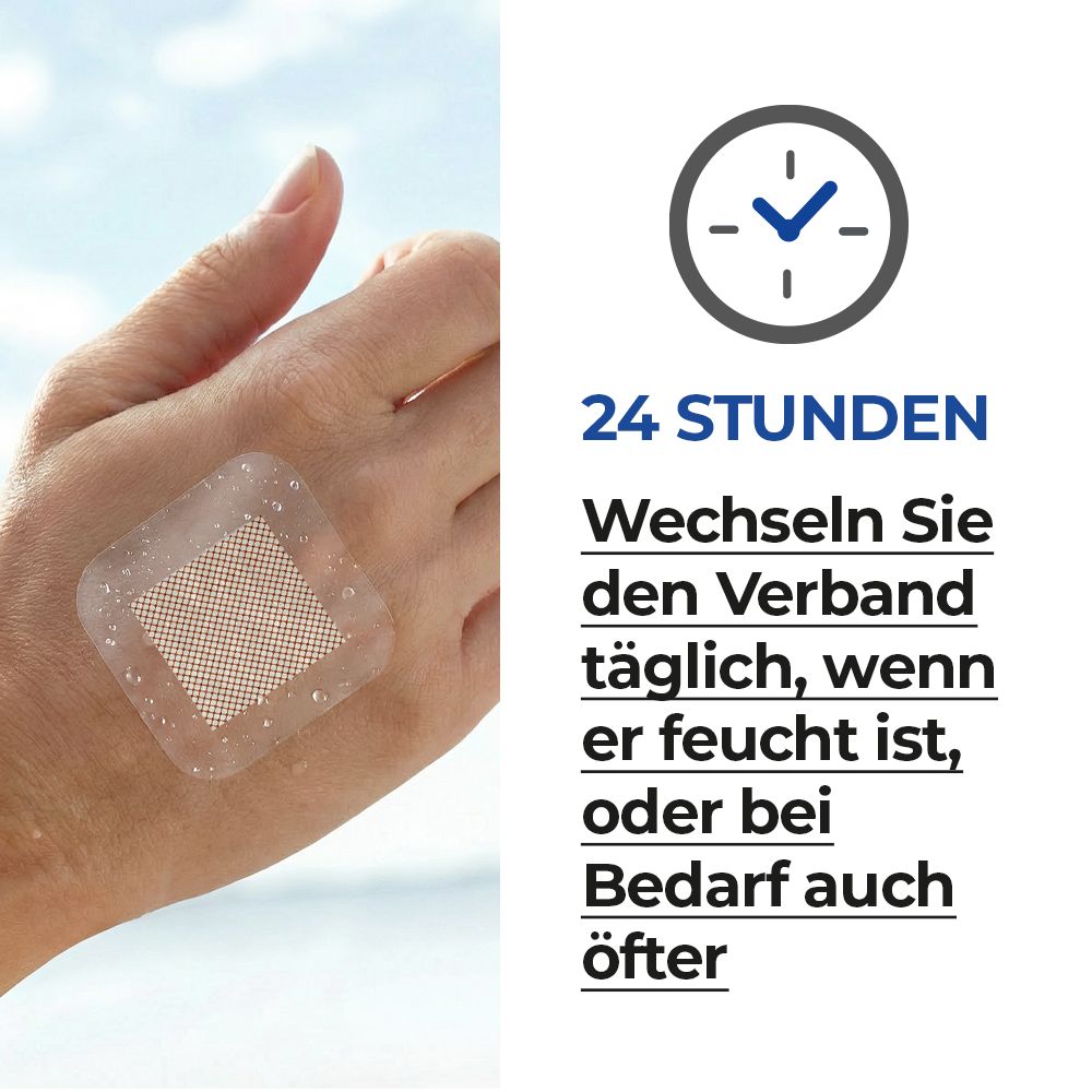Medrull Ultra Pore WATERPROOF steriler, selbstklebender Wundverband / Wund-Pflaster 6 x7 cm
